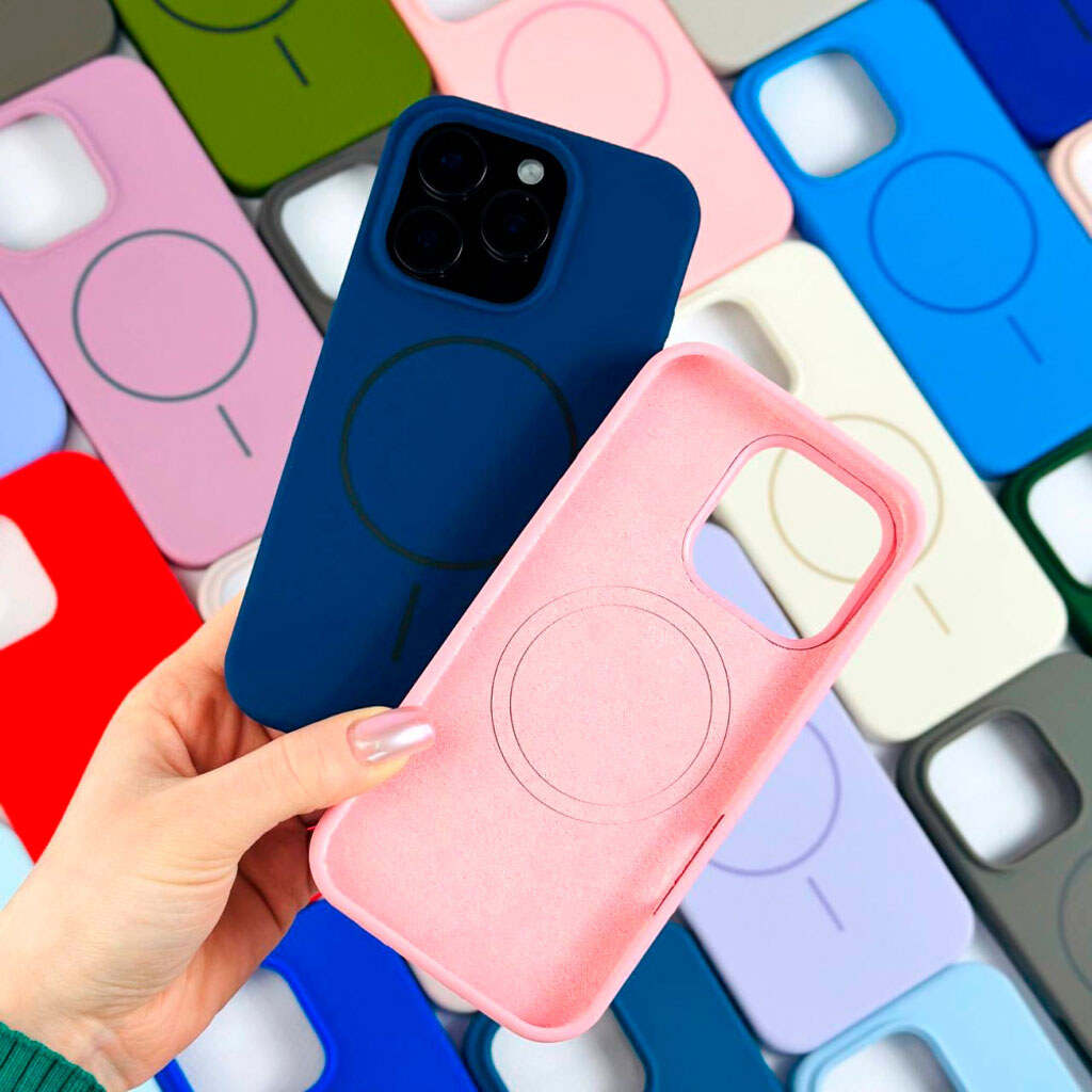 Чехол (накладка) Apple iPhone 15 Pro Max, Air Beats, MagSafe, Sky Blue, Голубой - № 2 Чехол (накладка) Apple iPhone 15 Pro Max, Air Beats, MagSafe, Sky Blue, Голубой - № 2