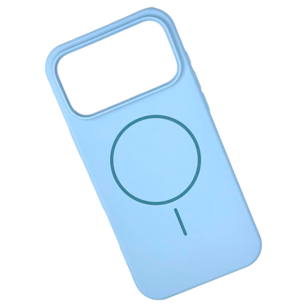 Чехол (накладка) Apple iPhone 17 Pro Max, Air Beats, MagSafe, Sky Blue, Голубой - № 1 Чехол (накладка) Apple iPhone 17 Pro Max, Air Beats, MagSafe, Sky Blue, Голубой - № 1