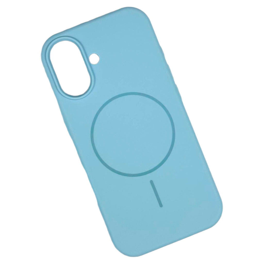 Чехол (накладка) Apple iPhone 17, Air Beats, MagSafe, Light Cyan, Голубой - № 1 Чехол (накладка) Apple iPhone 17, Air Beats, MagSafe, Light Cyan, Голубой - № 1