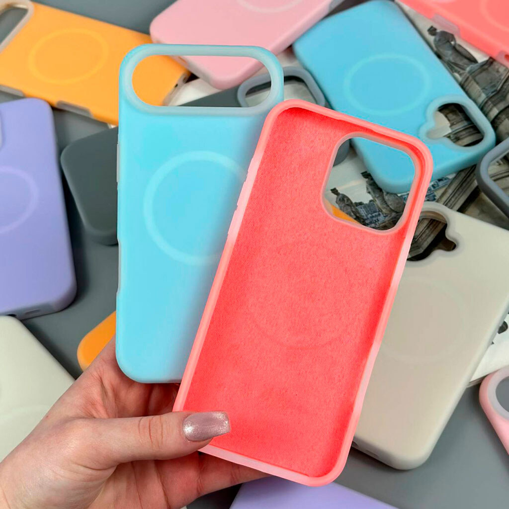 Чехол (накладка) Apple iPhone 17 Pro, Matte Neon Box, MagSafe, Оранжевый - № 2 Чехол (накладка) Apple iPhone 17 Pro, Matte Neon Box, MagSafe, Оранжевый - № 2
