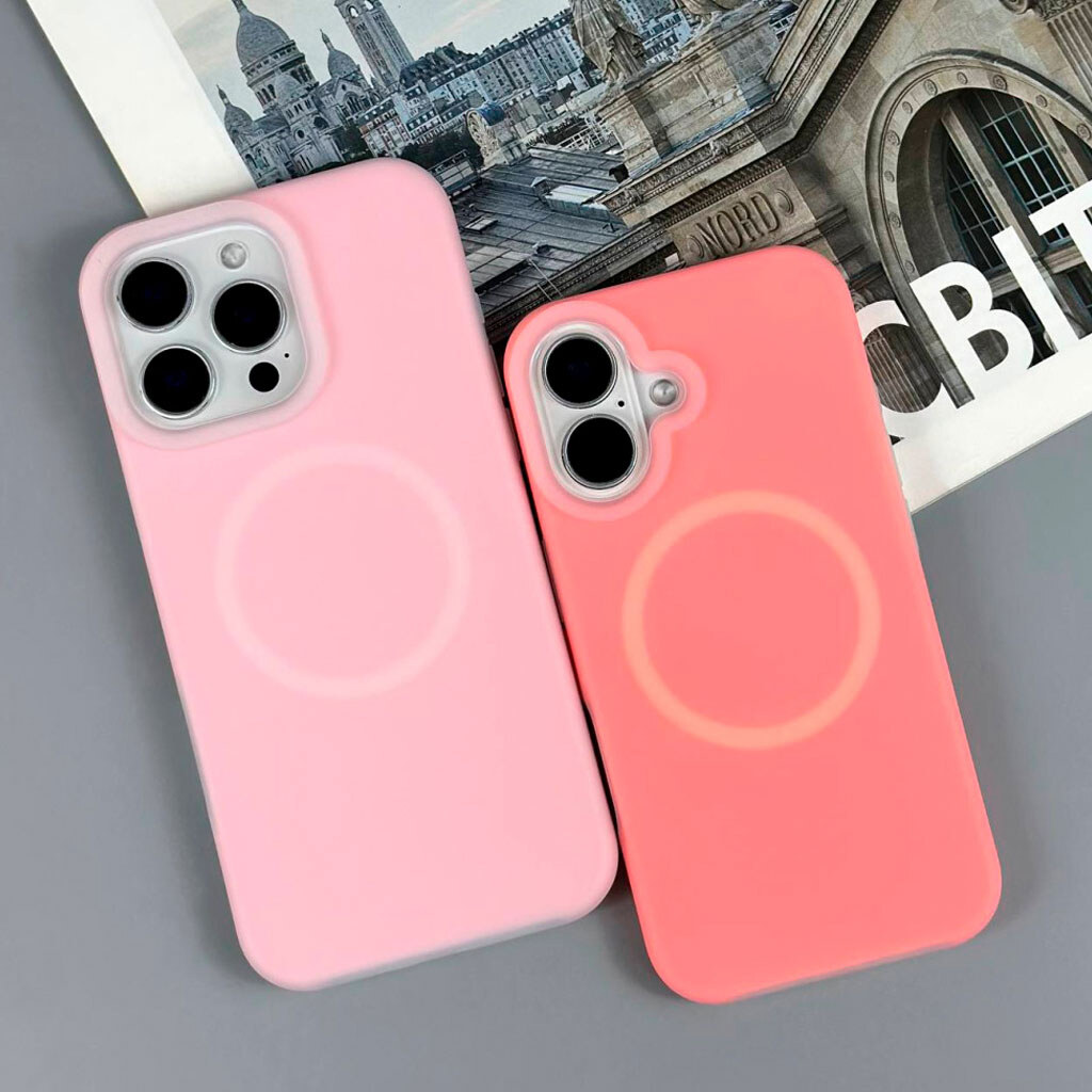 Чехол (накладка) Apple iPhone 17 Pro, Matte Neon Box, MagSafe, Оранжевый - № 5 Чехол (накладка) Apple iPhone 17 Pro, Matte Neon Box, MagSafe, Оранжевый - № 5