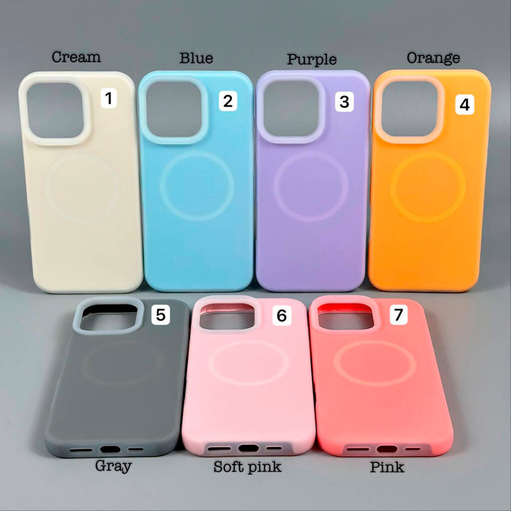 Чехол (накладка) Apple iPhone 17 Pro, Matte Neon Box, MagSafe, Оранжевый - № 8 Чехол (накладка) Apple iPhone 17 Pro, Matte Neon Box, MagSafe, Оранжевый - № 8