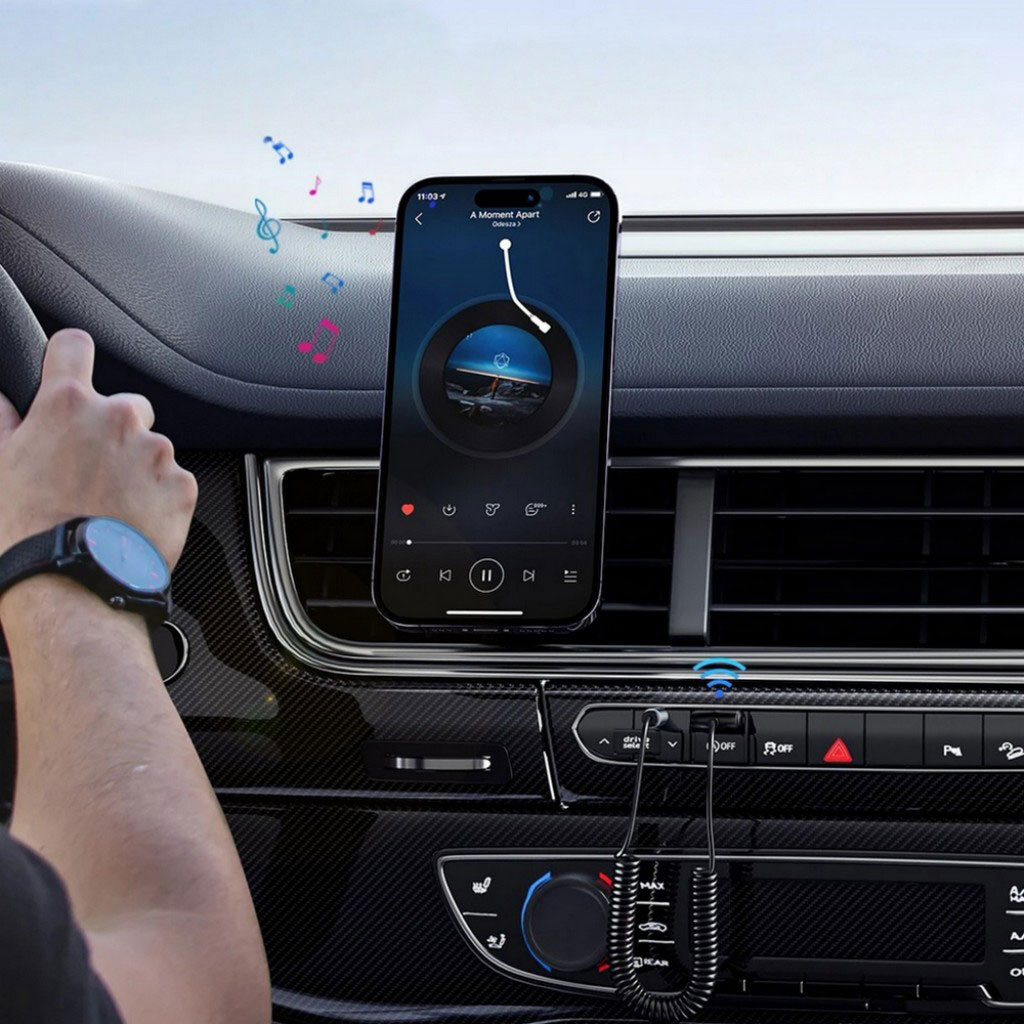 Bluetooth-трансмиттер Essager Lingfeng EBT-LF01-P, Серый - № 5 Bluetooth-трансмиттер Essager Lingfeng EBT-LF01-P, Серый - № 5