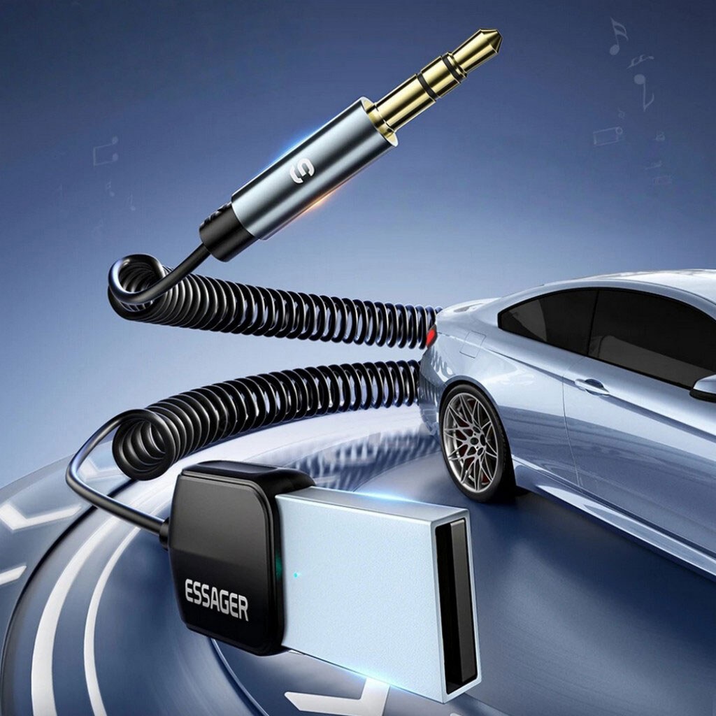 Bluetooth-трансмиттер Essager Lingfeng EBT-LF01-P, Серый - № 6 Bluetooth-трансмиттер Essager Lingfeng EBT-LF01-P, Серый - № 6