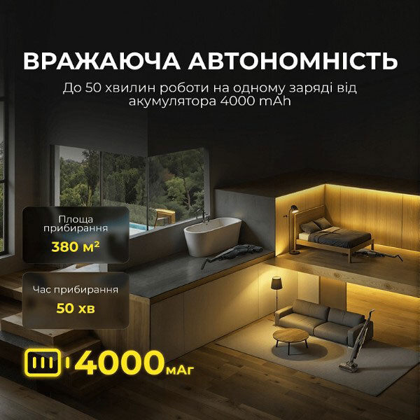 Аккумуляторный моющий пылесос Deerma VX100 Ultra S, Черный - № 7 Аккумуляторный моющий пылесос Deerma VX100 Ultra S, Черный - № 7