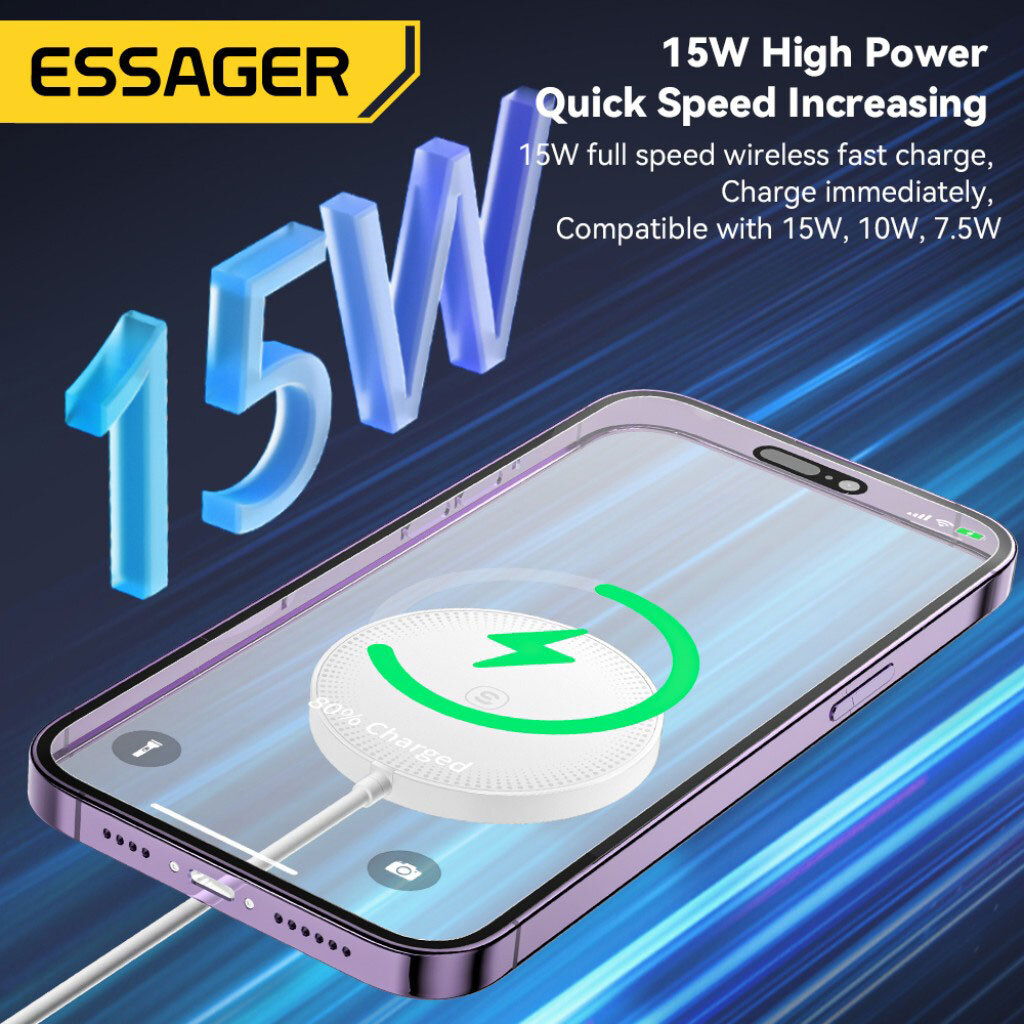 Беспроводное ЗУ Essager Wind EWXCX-CF02-Z, Белый - № 6 Беспроводное ЗУ Essager Wind EWXCX-CF02-Z, Белый - № 6