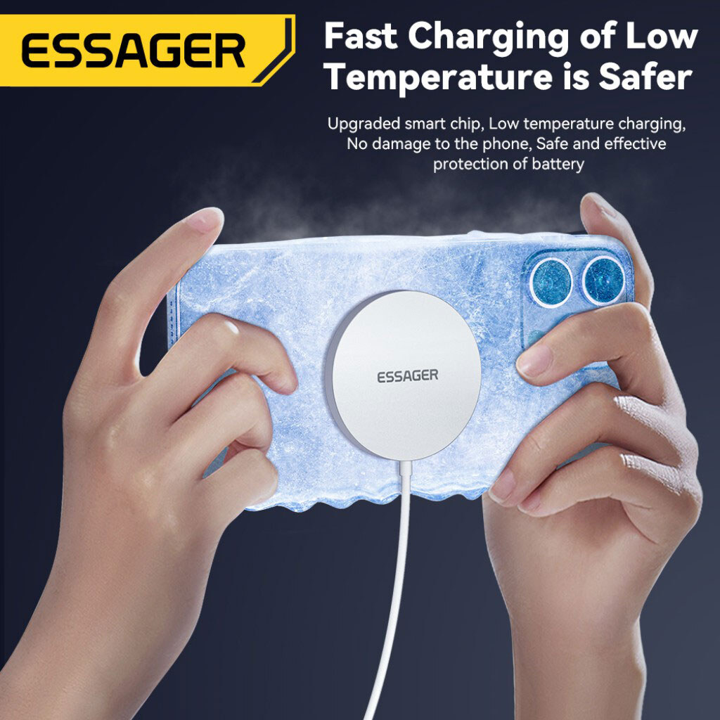 Беспроводное ЗУ Essager Wind EWXCX-CF02-Z, Белый - № 10 Беспроводное ЗУ Essager Wind EWXCX-CF02-Z, Белый - № 10
