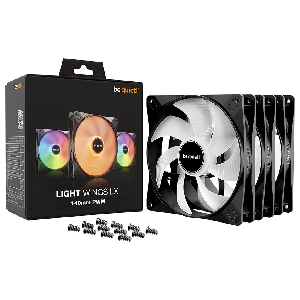 Вентилятор be quiet! Light Wings LX BL127, Черный - № 4 Вентилятор be quiet! Light Wings LX BL127, Черный - № 4
