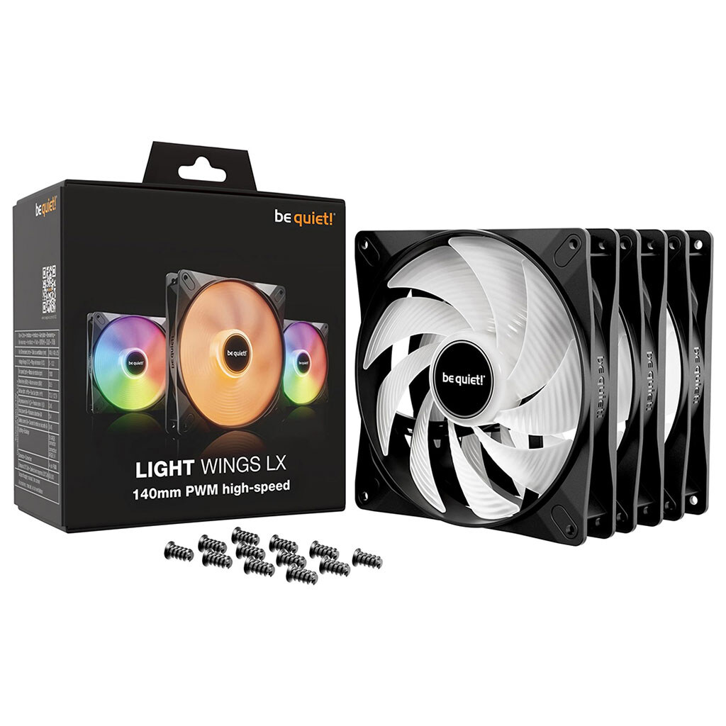 Вентилятор be quiet! Light Wings LX BL130, Черный - № 3 Вентилятор be quiet! Light Wings LX BL130, Черный - № 3