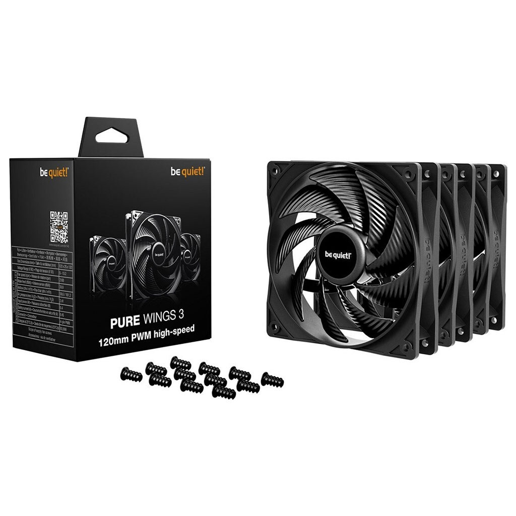 Вентилятор be quiet! Pure Wings 3 BL140, Черный - № 3 Вентилятор be quiet! Pure Wings 3 BL140, Черный - № 3