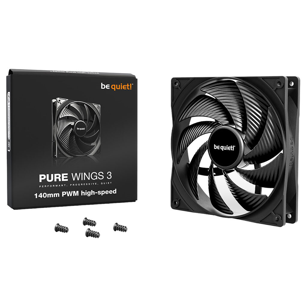 Вентилятор be quiet! Pure Wings 3 BL109, Чорний - № 3 Вентилятор be quiet! Pure Wings 3 BL109, Чорний - № 3