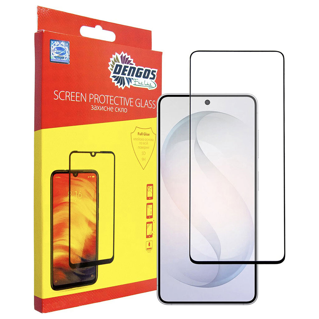 Защитное стекло Samsung Galaxy S26, Dengos, Черный - № 1 Защитное стекло Samsung Galaxy S26, Dengos, Черный - № 1