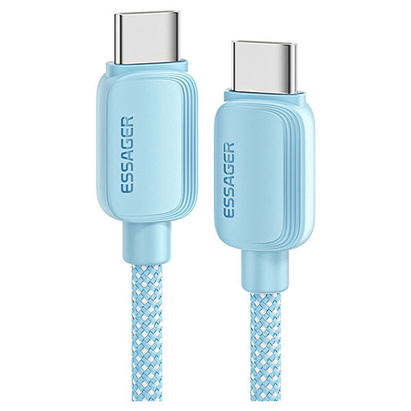 Кабель Essager Breeze EXCTT1-WLA03-P, Type-C, 2.0 м., Голубой - № 1 Кабель Essager Breeze EXCTT1-WLA03-P, Type-C, 2.0 м., Голубой - № 1