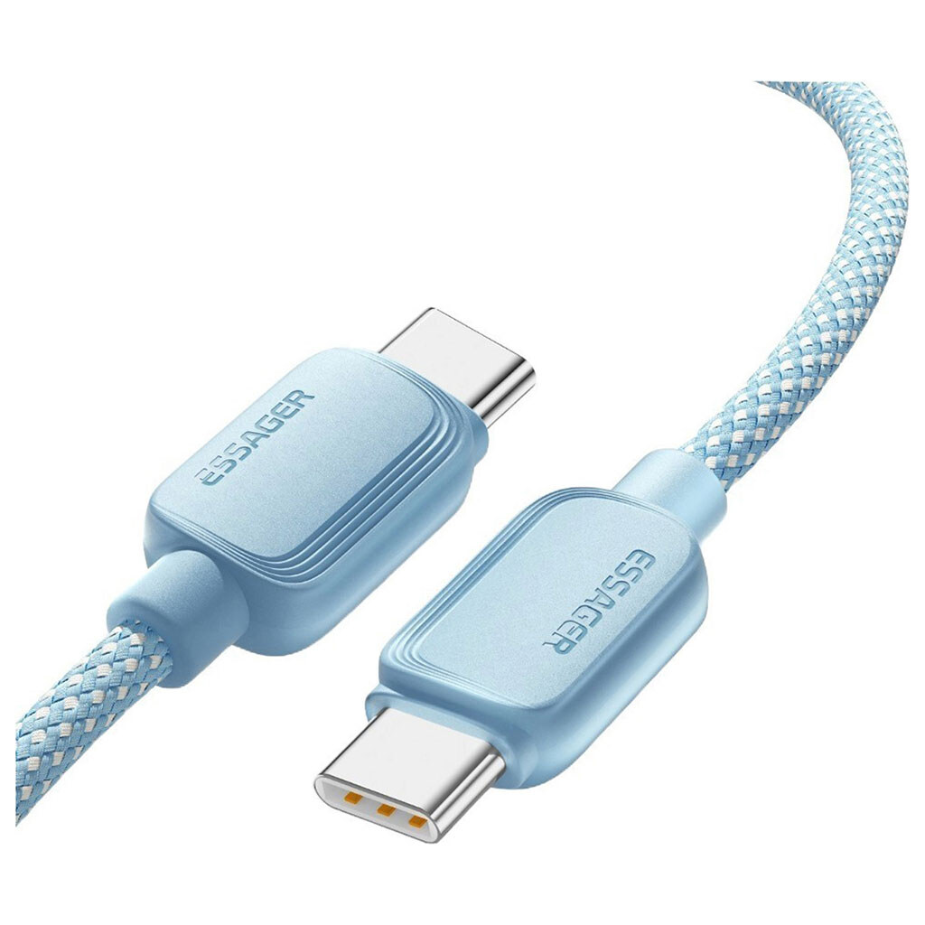 Кабель Essager Breeze EXCTT1-WLA03-P, Type-C, 2.0 м., Голубой - № 2 Кабель Essager Breeze EXCTT1-WLA03-P, Type-C, 2.0 м., Голубой - № 2