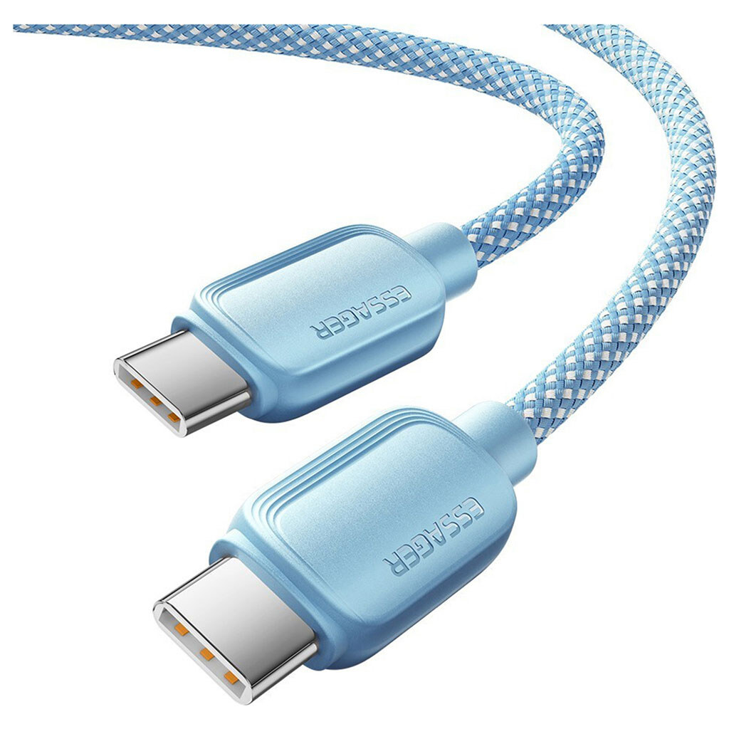 Кабель Essager Breeze EXCTT1-WLA03-P, Type-C, 2.0 м., Голубой - № 3 Кабель Essager Breeze EXCTT1-WLA03-P, Type-C, 2.0 м., Голубой - № 3