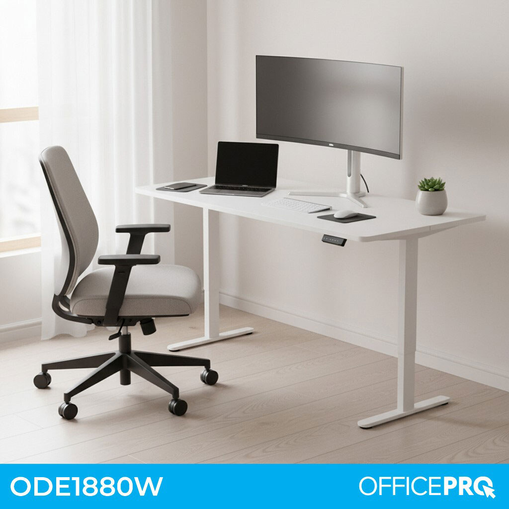 Компьютерный стол OfficePro ODE1880W, Белый - № 8 Компьютерный стол OfficePro ODE1880W, Белый - № 8