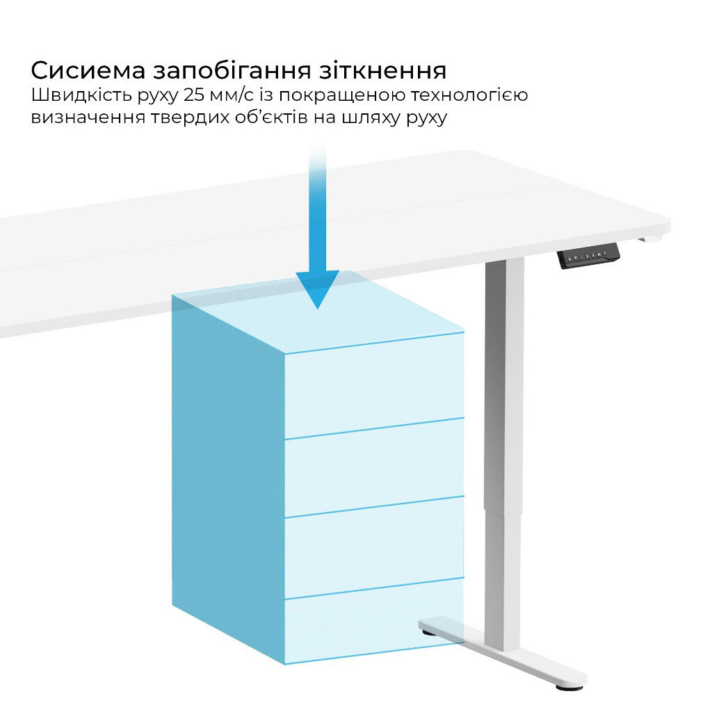 Компьютерный стол OfficePro ODE1880W, Белый - № 9 Компьютерный стол OfficePro ODE1880W, Белый - № 9