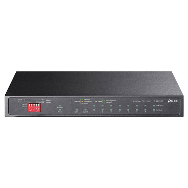 Коммутатор TP-Link TL-SG1210PP, Черный - № 1 Коммутатор TP-Link TL-SG1210PP, Черный - № 1