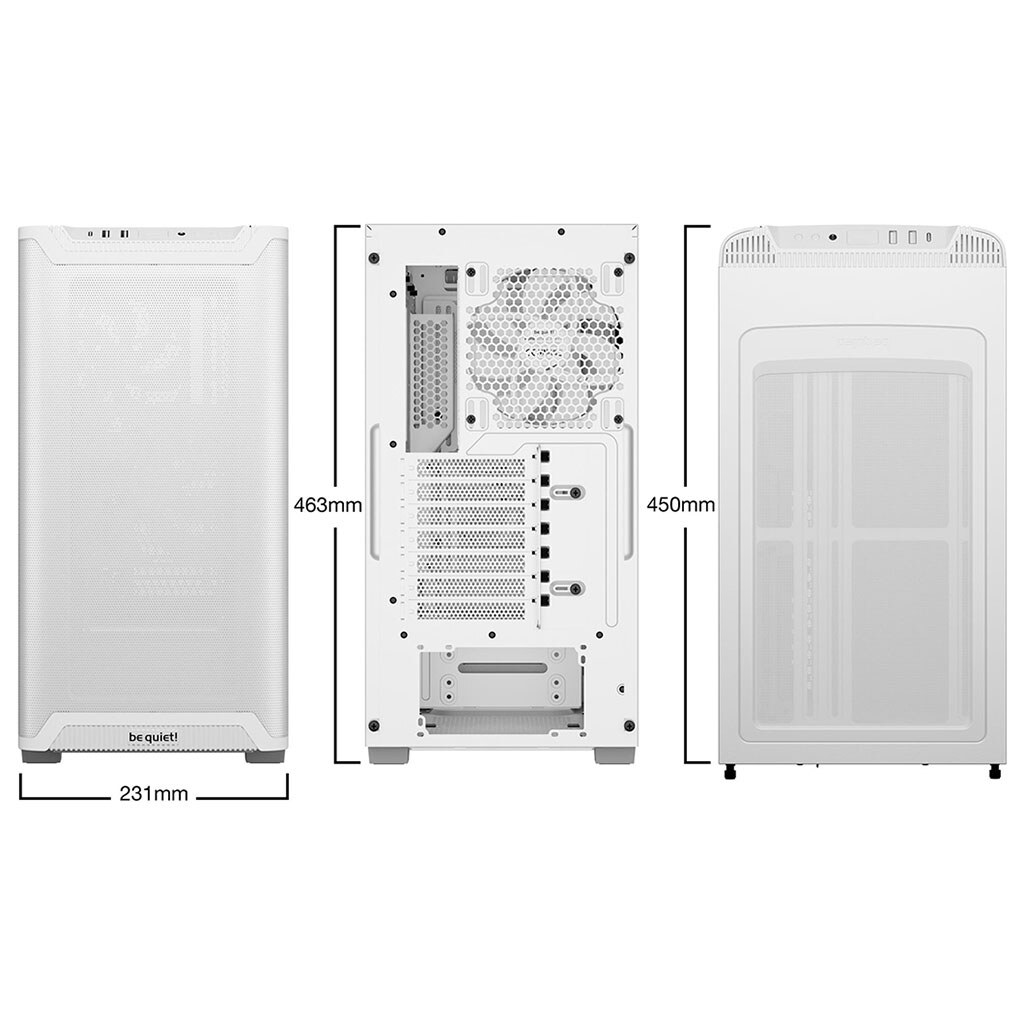 Корпус be quiet! Pure Base 501 Airflow Window, Белый - № 4 Корпус be quiet! Pure Base 501 Airflow Window, Белый - № 4