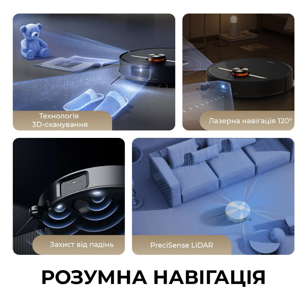 Робот-пылесос Deerma X80 Ultra, Черный - № 4 Робот-пылесос Deerma X80 Ultra, Черный - № 4