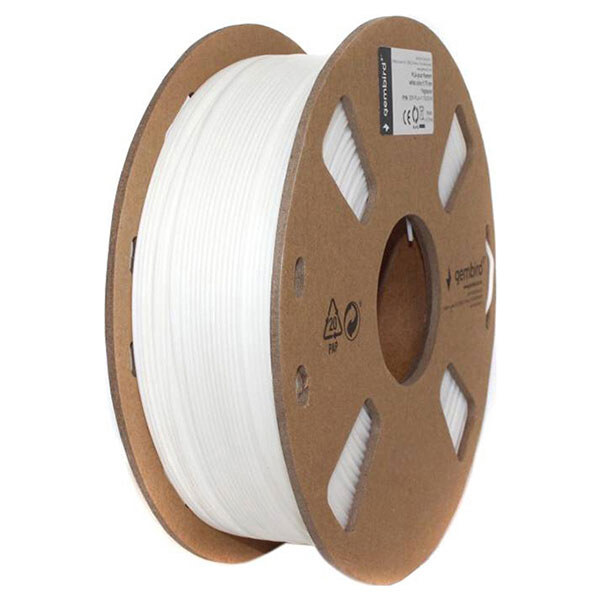 Филамент Gembird 3DP-PLA+1.75-02-W, Белый - № 1 Филамент Gembird 3DP-PLA+1.75-02-W, Белый - № 1