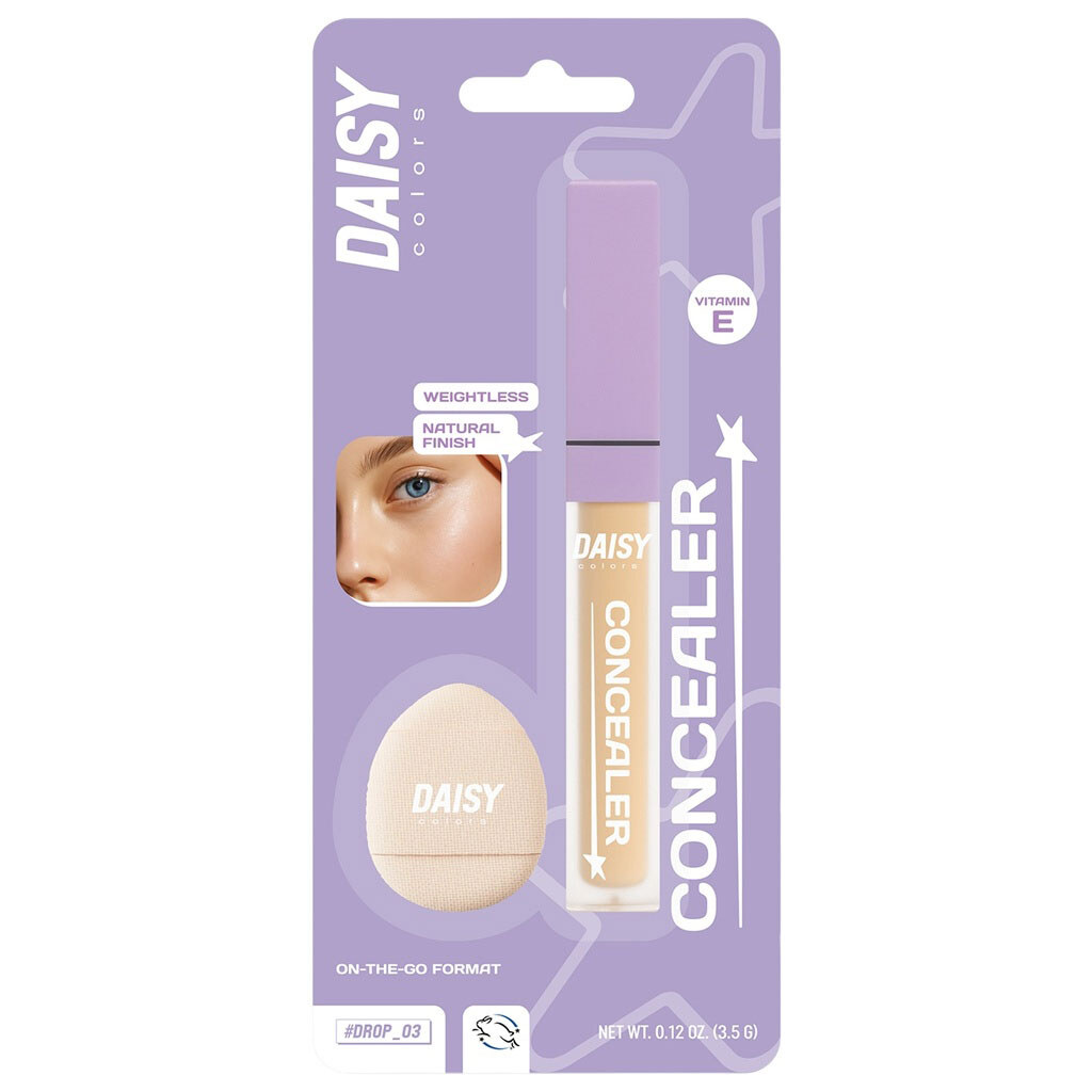 Консиллер для лица со спонжем DAISY COLORS №01, 3,5г - № 1 Консиллер для лица со спонжем DAISY COLORS №01, 3,5г - № 1