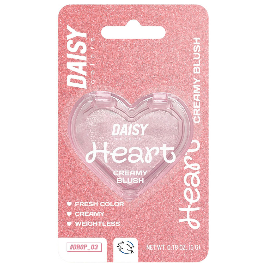 Румяна для лица кремовые DAISY COLORS Heart №01, 5 г - № 1 Румяна для лица кремовые DAISY COLORS Heart №01, 5 г - № 1