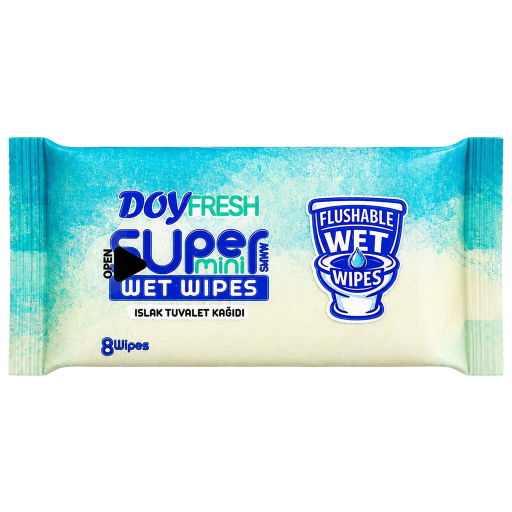 Салфетки влажные туалетные DOYFRESH мини - № 1 Салфетки влажные туалетные DOYFRESH мини - № 1