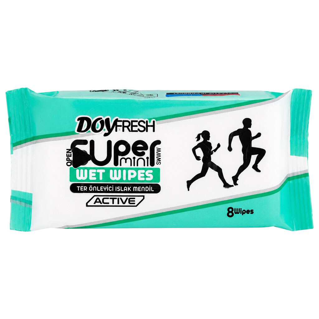 Салфетки влажные антиперспирант DOYFRESH Active мини - № 1 Салфетки влажные антиперспирант DOYFRESH Active мини - № 1