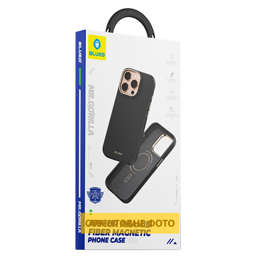 Чехол (накладка) Apple iPhone 17 Pro Max, Blueo Aramid Fiber, MagSafe, Черный - № 2 Чехол (накладка) Apple iPhone 17 Pro Max, Blueo Aramid Fiber, MagSafe, Черный - № 2