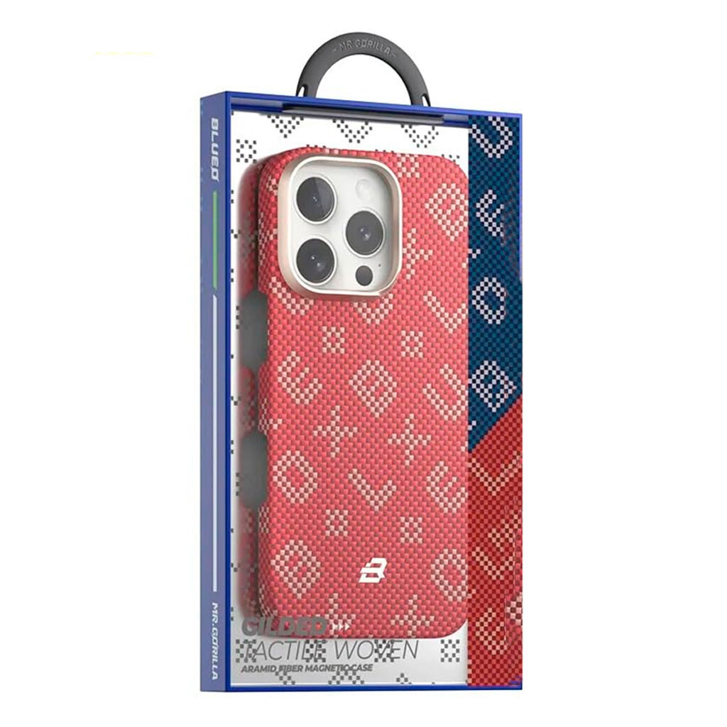 Чехол (накладка) Apple iPhone 16 Pro Max, Blueo Gilded Tactile Woven, MagSafe, Синий - № 3 Чехол (накладка) Apple iPhone 16 Pro Max, Blueo Gilded Tactile Woven, MagSafe, Синий - № 3