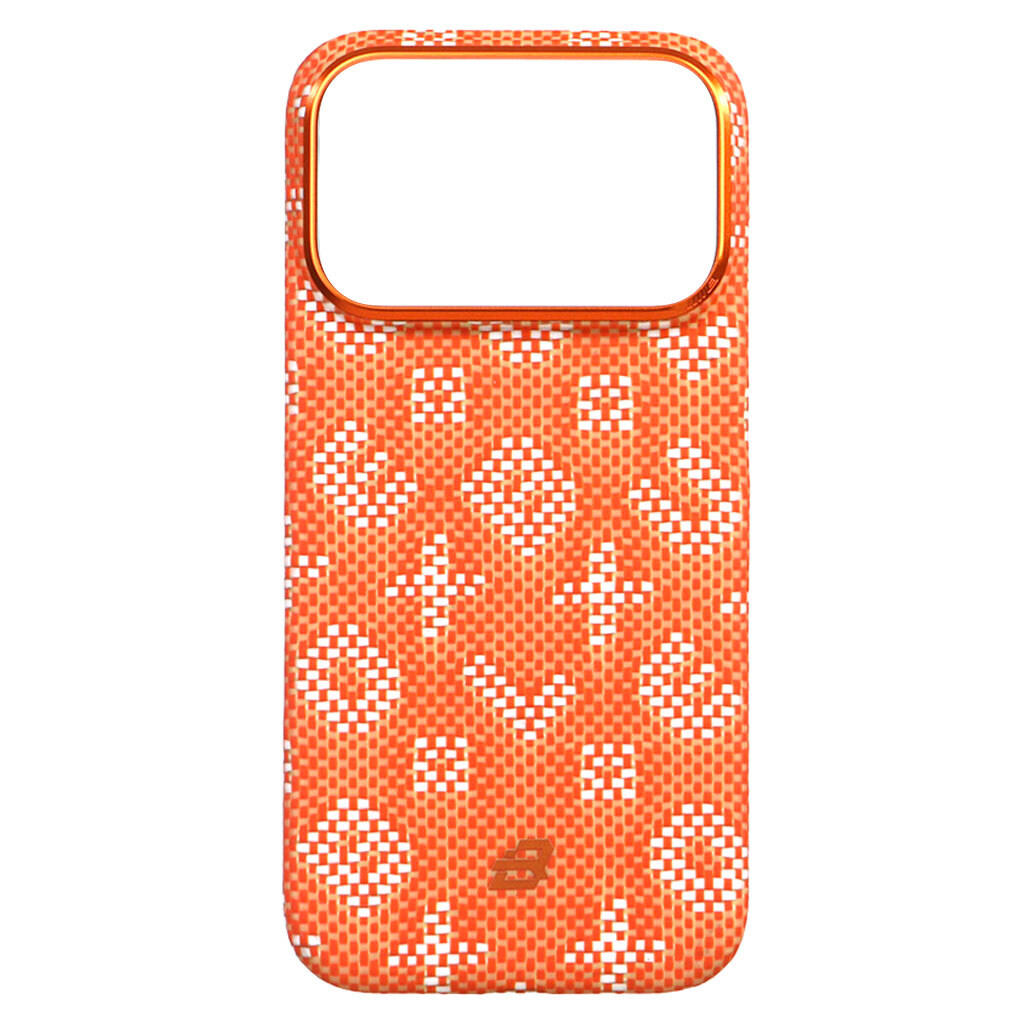 Чохол (накладка) Apple iPhone 17 Pro, Blueo Gilded Tactile Woven, MagSafe, Помаранчевий - № 1 Чохол (накладка) Apple iPhone 17 Pro, Blueo Gilded Tactile Woven, MagSafe, Помаранчевий - № 1