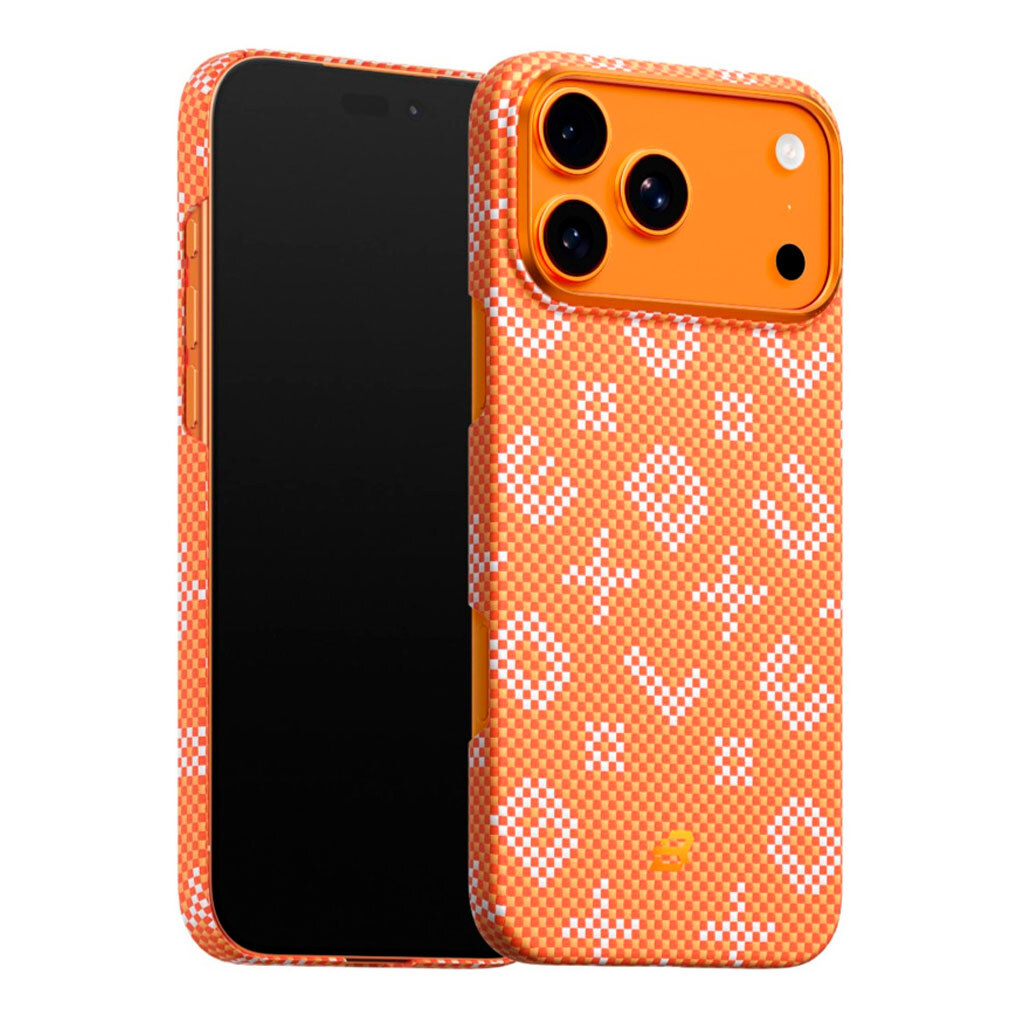 Чехол (накладка) Apple iPhone 17 Pro Max, Blueo Gilded Tactile Woven, MagSafe, Оранжевый - № 2 Чехол (накладка) Apple iPhone 17 Pro Max, Blueo Gilded Tactile Woven, MagSafe, Оранжевый - № 2
