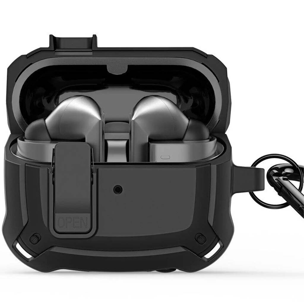 Чехол (накладка) Samsung Galaxy Buds 3 / Galaxy Buds 3 Pro, Dux Ducis Protective, Черный - № 2 Чехол (накладка) Samsung Galaxy Buds 3 / Galaxy Buds 3 Pro, Dux Ducis Protective, Черный - № 2