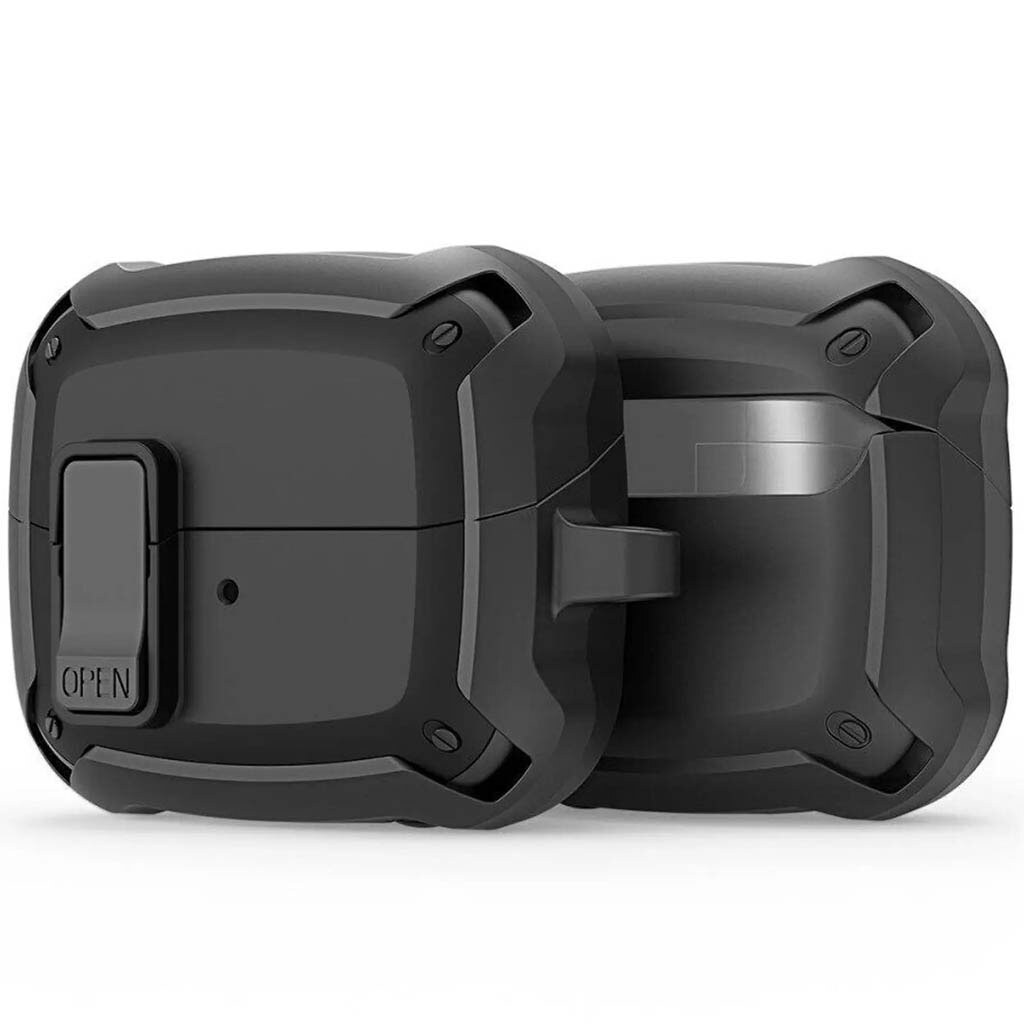 Чехол (накладка) Samsung Galaxy Buds 3 / Galaxy Buds 3 Pro, Dux Ducis Protective, Черный - № 4 Чехол (накладка) Samsung Galaxy Buds 3 / Galaxy Buds 3 Pro, Dux Ducis Protective, Черный - № 4