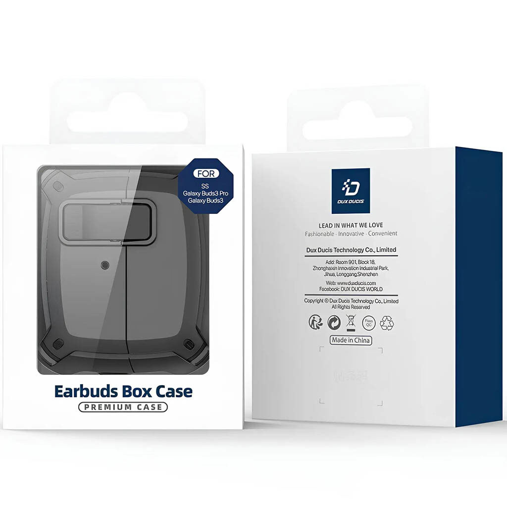 Чехол (накладка) Samsung Galaxy Buds 3 / Galaxy Buds 3 Pro, Dux Ducis Protective, Черный - № 5 Чехол (накладка) Samsung Galaxy Buds 3 / Galaxy Buds 3 Pro, Dux Ducis Protective, Черный - № 5
