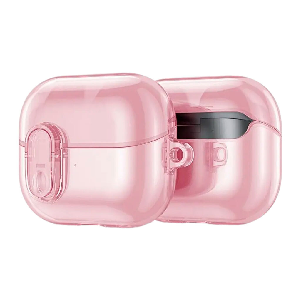 Чехол (накладка) Samsung Galaxy Buds 3 / Galaxy Buds 3 Pro, Dux Ducis Transparent, Розовый - № 1 Чехол (накладка) Samsung Galaxy Buds 3 / Galaxy Buds 3 Pro, Dux Ducis Transparent, Розовый - № 1