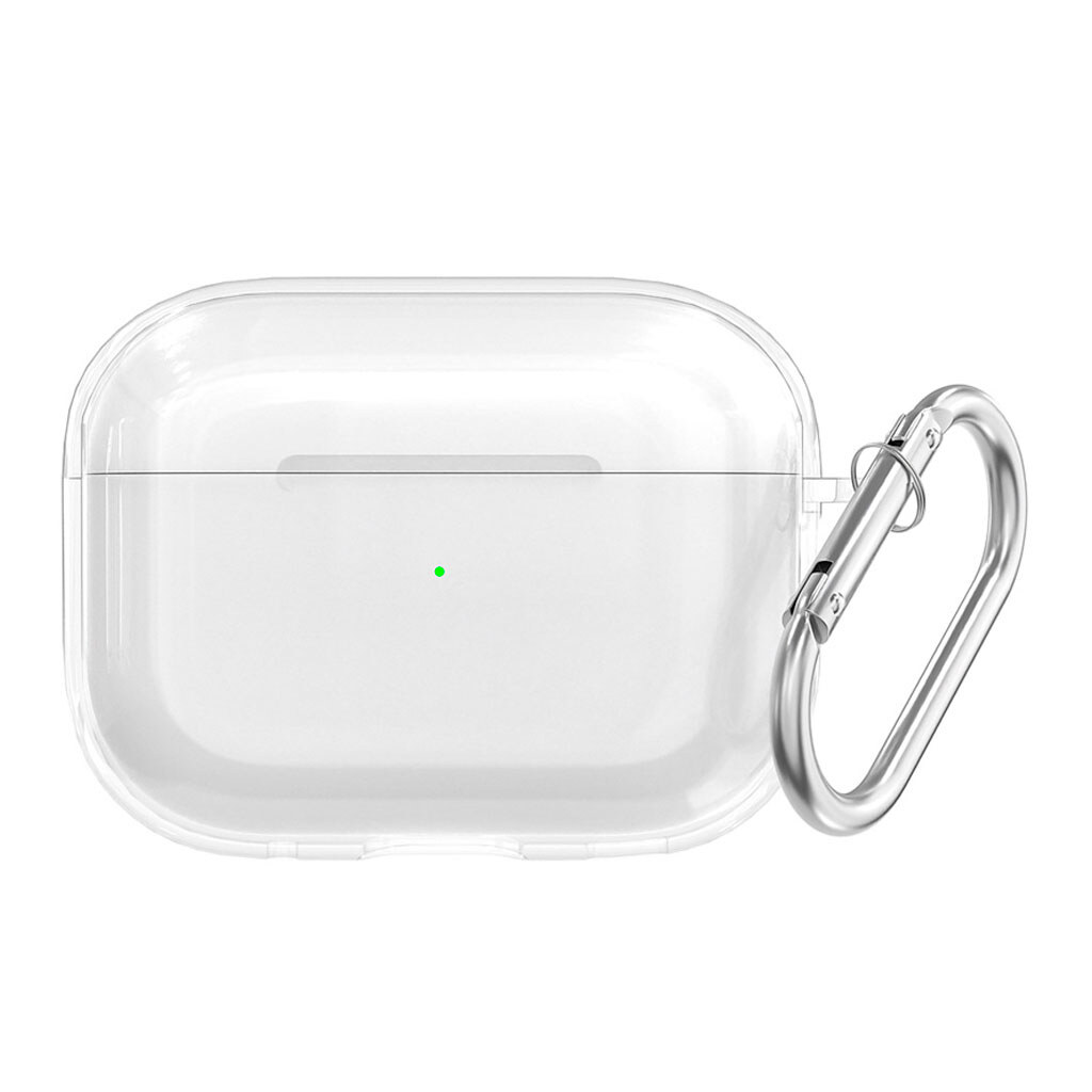 Чехол (накладка) Apple AirPods Pro, Silicone Classic Case, Прозрачный - № 1 Чехол (накладка) Apple AirPods Pro, Silicone Classic Case, Прозрачный - № 1