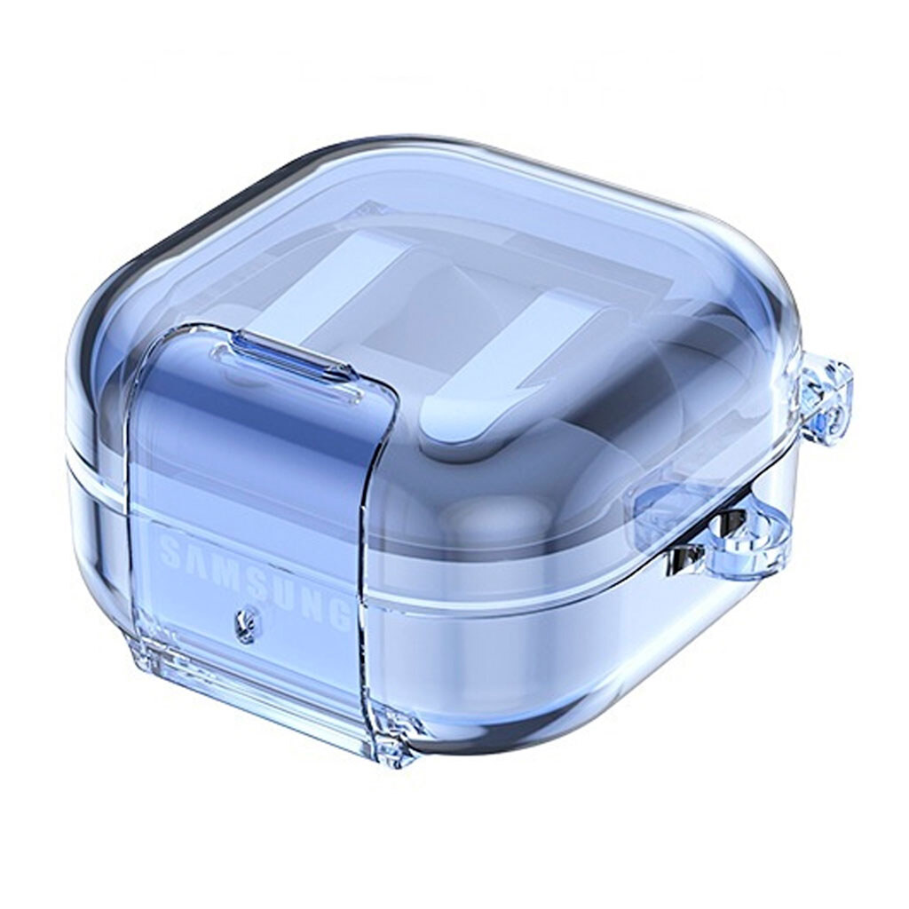 Чехол (накладка) Samsung Galaxy Buds 4 / Galaxy Buds 4 Pro, Epik Crystal Lock, Синий - № 2 Чехол (накладка) Samsung Galaxy Buds 4 / Galaxy Buds 4 Pro, Epik Crystal Lock, Синий - № 2