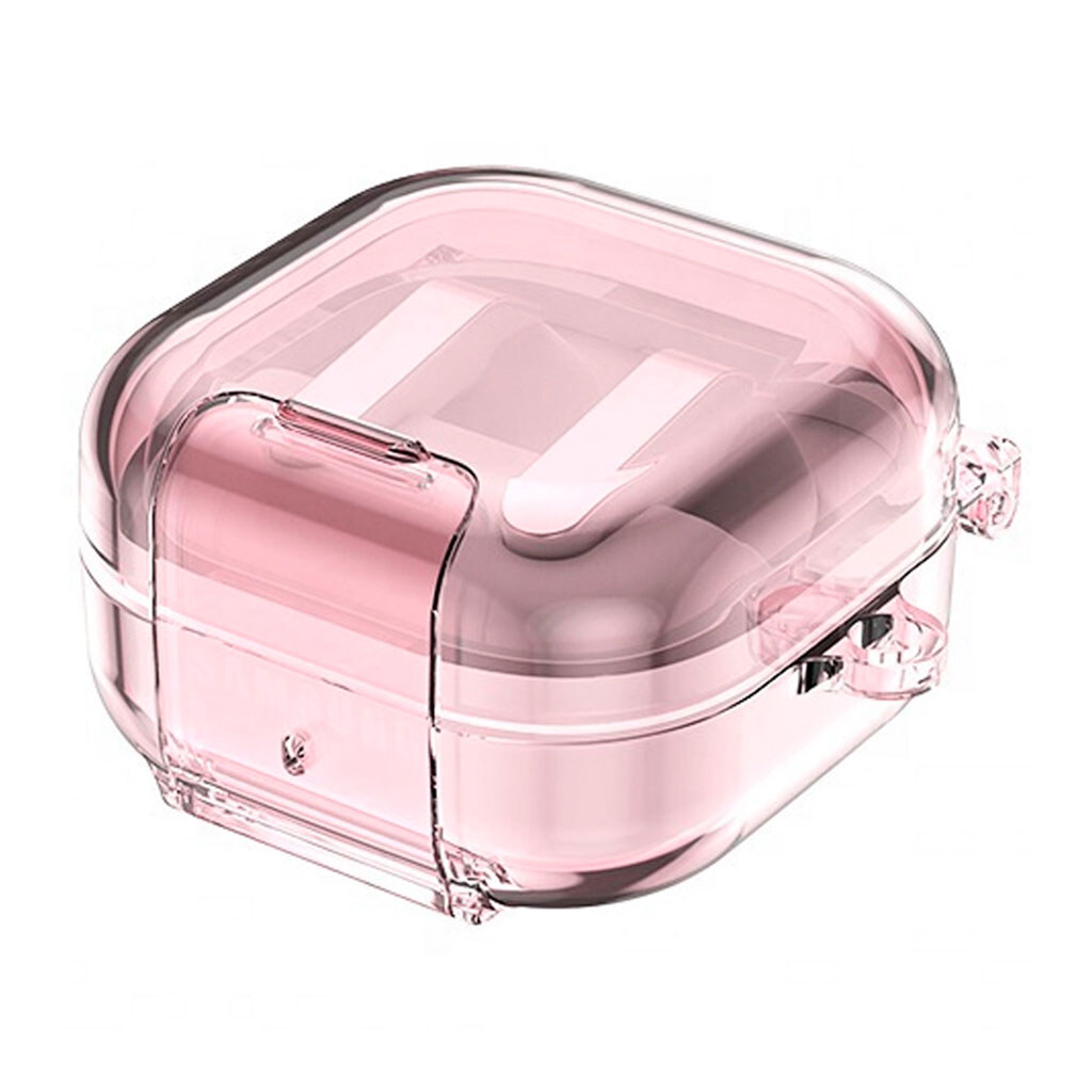 Чехол (накладка) Samsung Galaxy Buds 4 / Galaxy Buds 4 Pro, Epik Crystal Lock, Розовый - № 2 Чехол (накладка) Samsung Galaxy Buds 4 / Galaxy Buds 4 Pro, Epik Crystal Lock, Розовый - № 2
