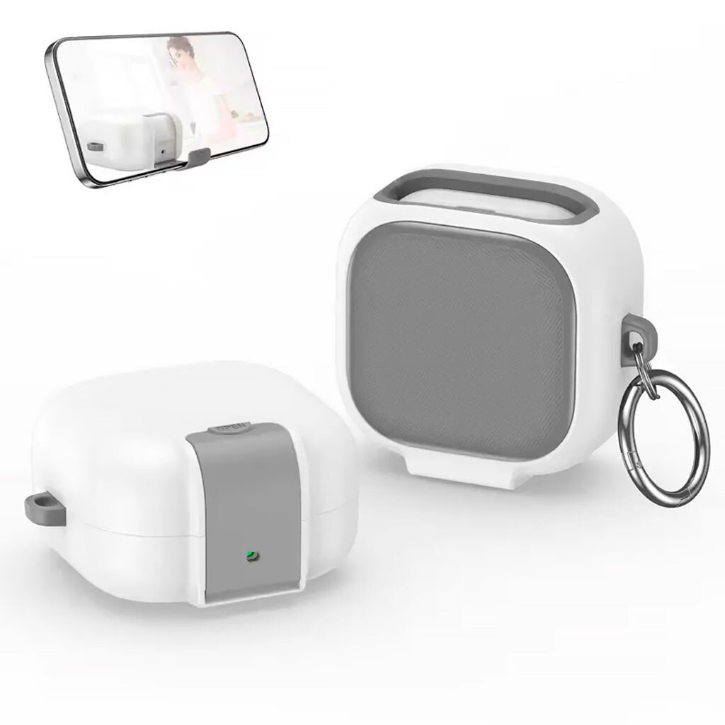 Чохол (накладка) Samsung Galaxy Buds 4 / Galaxy Buds 4 Pro, Epik Matte Shield, Білий - № 2 Чохол (накладка) Samsung Galaxy Buds 4 / Galaxy Buds 4 Pro, Epik Matte Shield, Білий - № 2