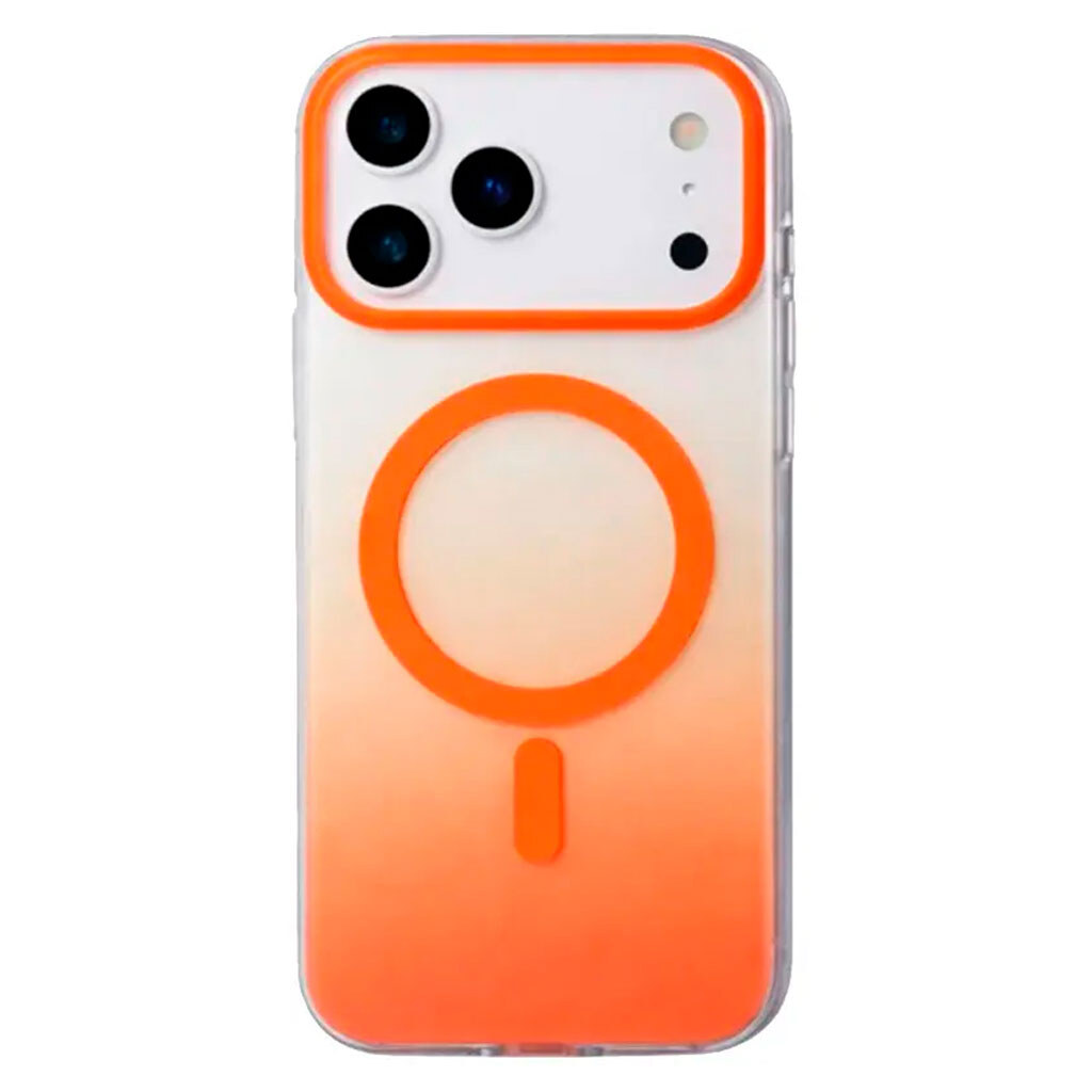 Чехол (накладка) Apple iPhone 17, Phantom, MagSafe, Оранжевый - № 1 Чехол (накладка) Apple iPhone 17, Phantom, MagSafe, Оранжевый - № 1