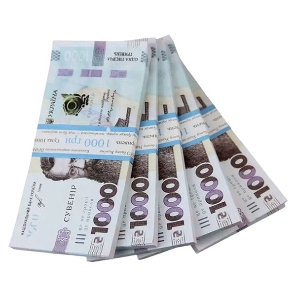 Сувенир номиналом 1000 гривен, 80 шт. купюр, Mic - № 3 Сувенир номиналом 1000 гривен, 80 шт. купюр, Mic - № 3