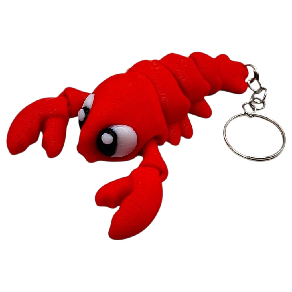 Брелок "Cute Lobster / Лобстер Keychain", 3D печать, OYTOY - № 1 Брелок "Cute Lobster / Лобстер Keychain", 3D печать, OYTOY - № 1