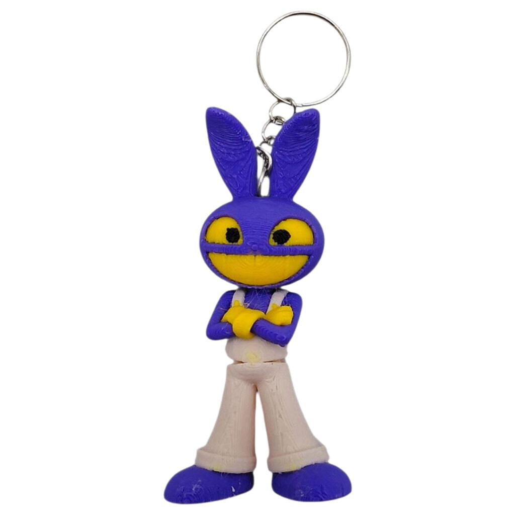Брелок "Flexi Jax, The Amazing Digital Circus, / Джакс Цифровой Цирк Keychain", 3D печать, OYTOY - № 1 Брелок "Flexi Jax, The Amazing Digital Circus, / Джакс Цифровой Цирк Keychain", 3D печать, OYTOY - № 1