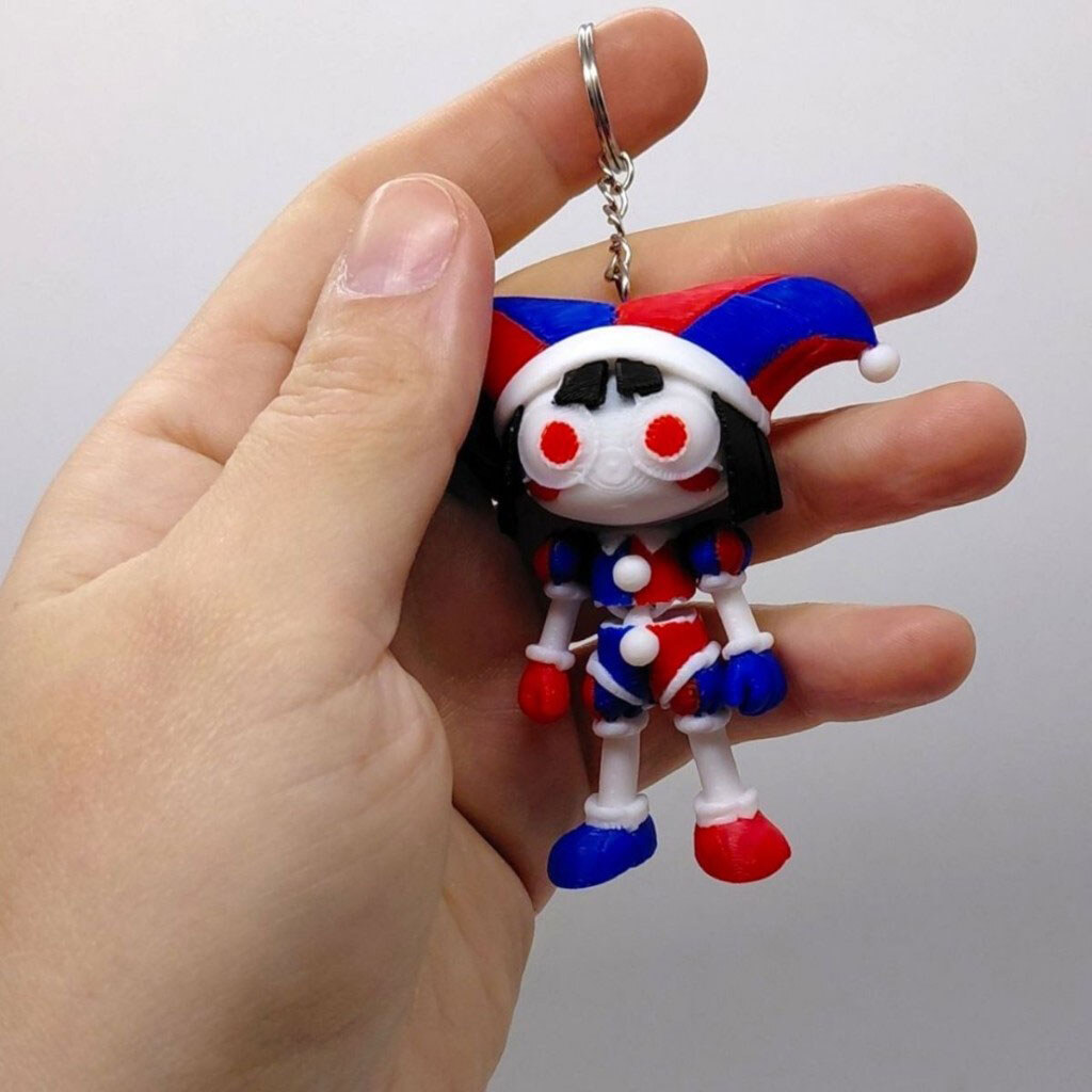 Брелок "Flexi Pomni/ Помни Цифровой Цирк, The Amazing Digital Circus, Keychain", 3D печать, OYTOY - № 3 Брелок "Flexi Pomni/ Помни Цифровой Цирк, The Amazing Digital Circus, Keychain", 3D печать, OYTOY - № 3