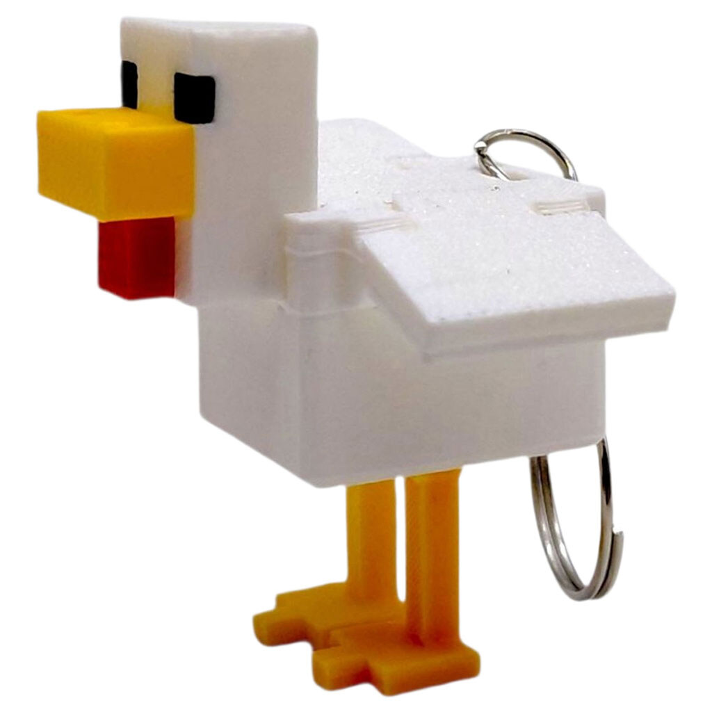 Брелок "Minecraft / Майнкрафт: Chicken/ Курка Keychain", 3D печать, OYTOY - № 1 Брелок "Minecraft / Майнкрафт: Chicken/ Курка Keychain", 3D печать, OYTOY - № 1