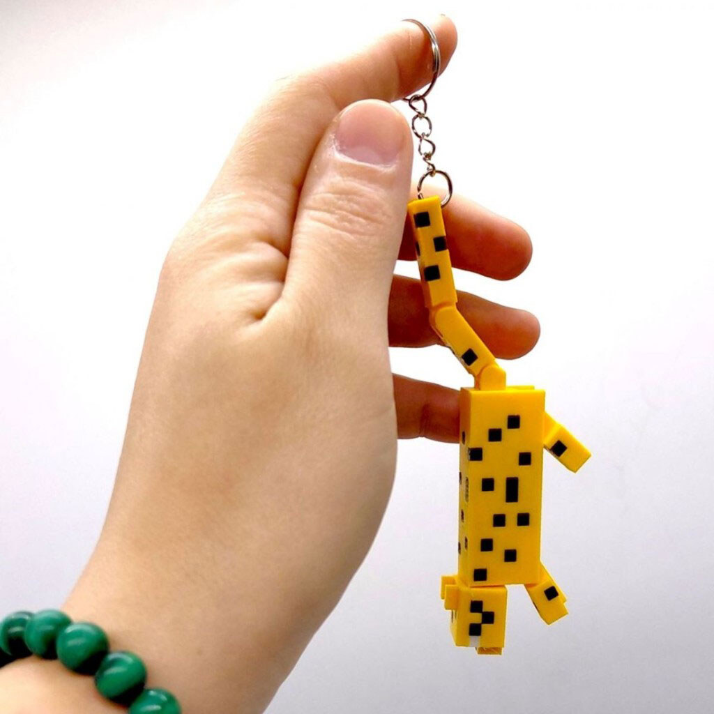 Брелок "Minecraft / Майнкрафт: Ocelot / Оцелот Keychain", 3D печать, OYTOY - № 3 Брелок "Minecraft / Майнкрафт: Ocelot / Оцелот Keychain", 3D печать, OYTOY - № 3
