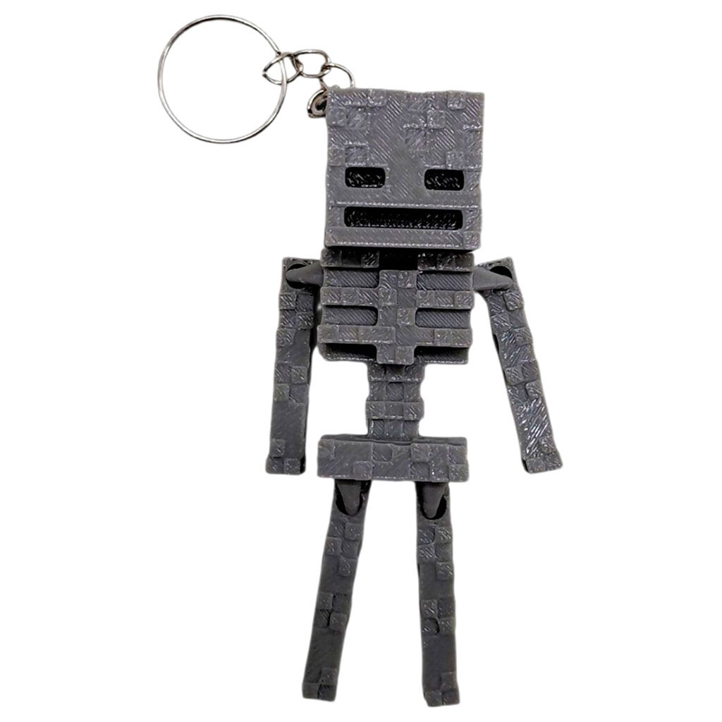 Брелок "Minecraft / Майнкрафт: Skeleton / Скелет Keychain", 3D печать, OYTOY - № 1 Брелок "Minecraft / Майнкрафт: Skeleton / Скелет Keychain", 3D печать, OYTOY - № 1