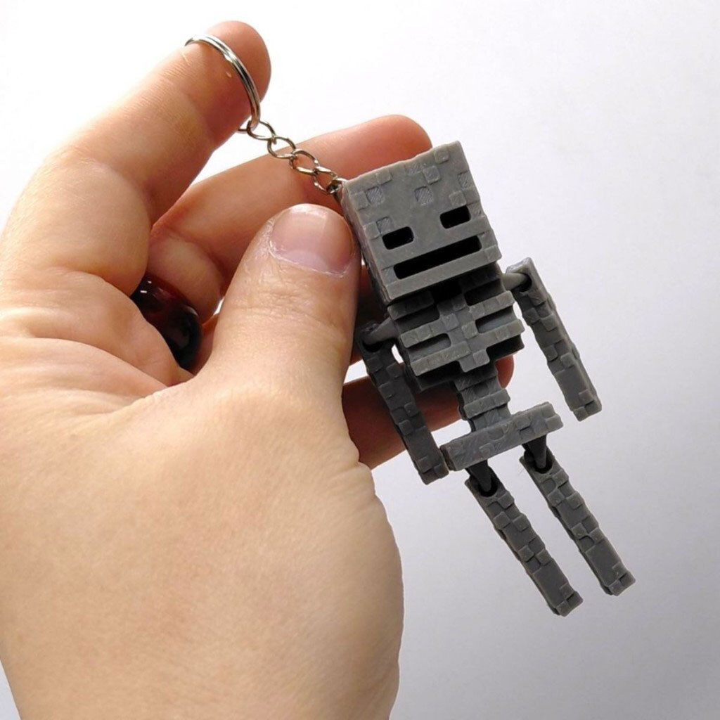 Брелок "Minecraft / Майнкрафт: Skeleton / Скелет Keychain", 3D печать, OYTOY - № 3 Брелок "Minecraft / Майнкрафт: Skeleton / Скелет Keychain", 3D печать, OYTOY - № 3